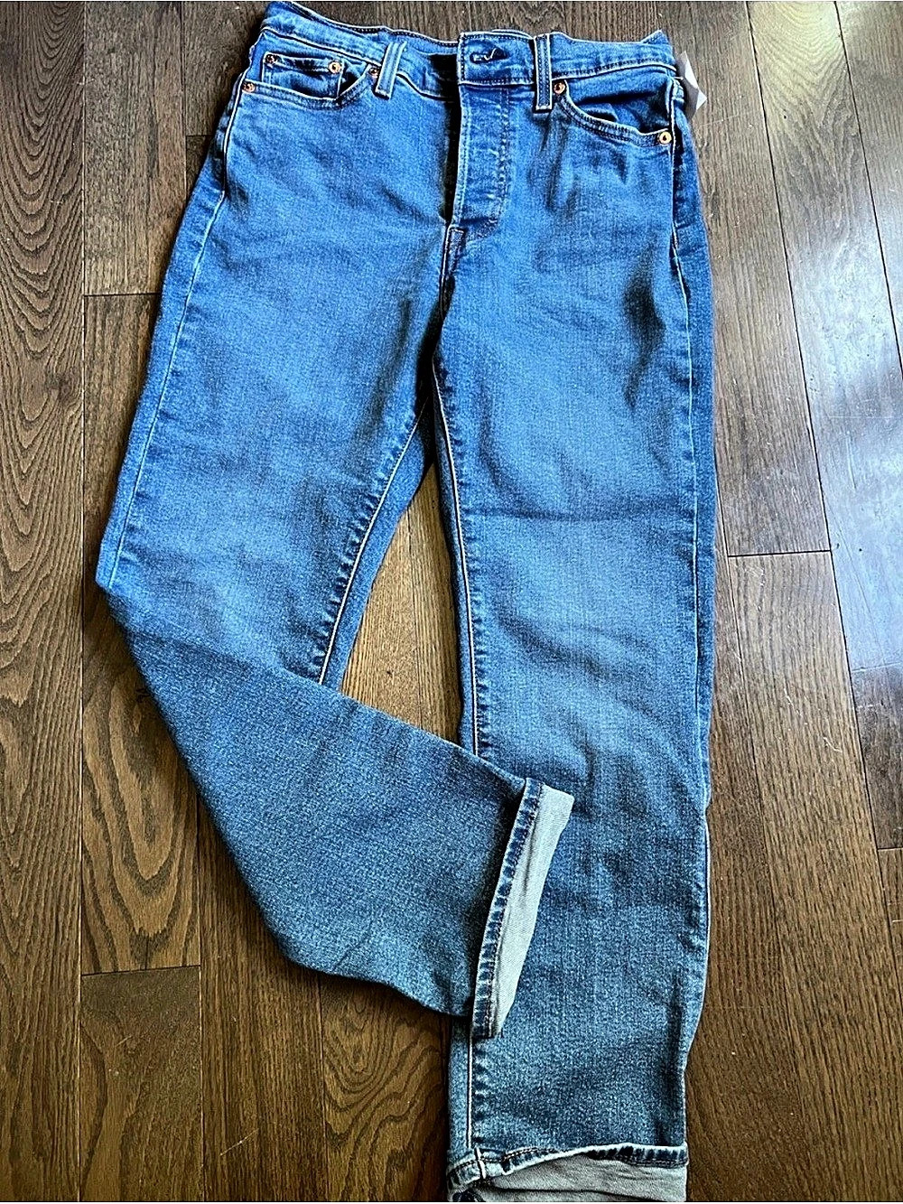 Levi's Wedgie Straight Jeans Waist 28 Blue